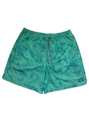 Saxx BallPark Pouch Oh Buoy 2n1 Volley 7"‎ Swim Trunks